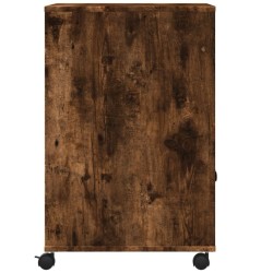 Support d'imprimante avec roulettes chêne fumé 60x48x74 cm 531756531756