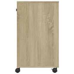 Support d'imprimante avec roulettes chêne sonoma 60x40x68,5 cm 531758531758