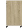 Support d'imprimante avec roulettes chêne sonoma 60x40x68,5 cm 531758531758