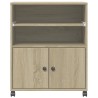 Support d'imprimante avec roulettes chêne sonoma 60x48x74 cm 531759531759
