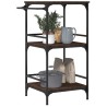 Chariot de cuisine chêne marron 60,5x50x105cm bois d'ingénierie 531768531768