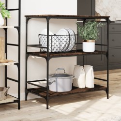 Chariot cuisine chêne marron 100,5x50x105 cm bois d'ingénierie 531770531770