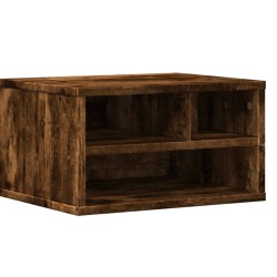 Support d'imprimante chêne fumé 40x32x22,5 cm bois d'ingénierie 531780531780