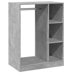 Garde-robe gris béton 77x48x102 cm bois d'ingénierie 531792531792