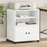 Support d'imprimante avec roulettes blanc 60x48x74 cm 531796531796