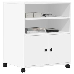 Support d'imprimante avec roulettes blanc 60x48x74 cm 531796531796