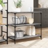 Chariot de cuisine sonoma gris 102x50x95 cm bois d'ingénierie 531826531826