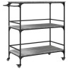Chariot de cuisine sonoma gris 100,5x50x105cm bois d'ingénierie 531831531831