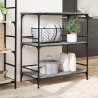 Chariot de cuisine sonoma gris 100,5x50x105cm bois d'ingénierie 531831531831