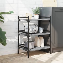 Chariot de cuisine sonoma gris 50x35x75,5 cm bois d'ingénierie 531839531839