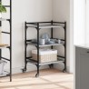 Chariot de cuisine sonoma gris 50x35x75,5 cm bois d'ingénierie 531839531839