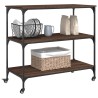 Chariot de cuisine chêne marron 102x50x95 cm bois d'ingénierie 531843531843