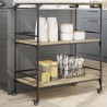 Chariot cuisine chêne sonoma 100,5x50x105 cm bois d'ingénierie 531844531844