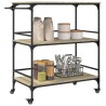 Chariot cuisine chêne sonoma 100,5x50x105 cm bois d'ingénierie 531844531844