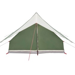 Tente familiale avec toit Vert et blanc 256 x 256 x 185 cm 531850531850