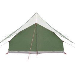 Tente familiale avec toit Vert et blanc 256 x 256 x 185 cm 531850531850