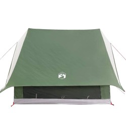 Tente familiale avec toit Vert et blanc 220 x 220 x 184 cm 531852531852