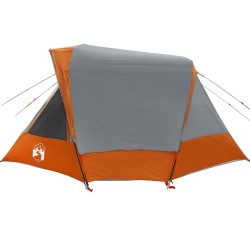 Tente de cabine familiale 6 personnes gris orange imperméable 531866531866
