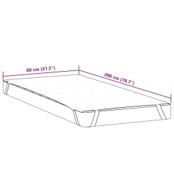 Protège-matelas blanc 80x200 cm imperméable 531873531873