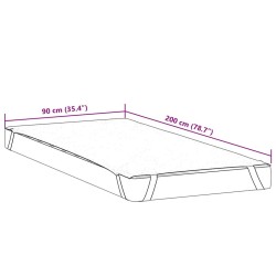 Protège-matelas blanc 90x200 cm imperméable 531874531874