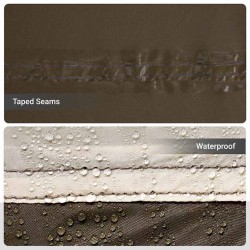 Tente de pêche avec toit avec évent Marron 514 x 465 x 187 cm 531882531882