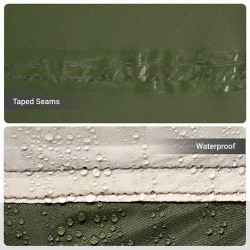 Tente de pêche avec toit Vert olive 514 x 465 x 187 cm 531885531885