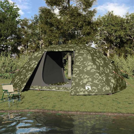Tente de pêche avec toit Camouflage 514 x 465 x 187 cm 531886531886