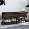 Banc à chaussures chêne marron 102x32x45 cm bois d'ingénierie 531889531889