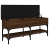 Banc à chaussures chêne marron 102x32x45 cm bois d'ingénierie 531889531889