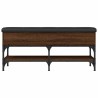 Banc à chaussures chêne marron 102x32x45 cm bois d'ingénierie 531889531889