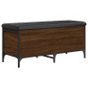 Banc de rangement chêne marron 102x42x45 cm bois d'ingénierie 531892531892