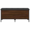 Banc de rangement chêne marron 102x42x45 cm bois d'ingénierie 531892531892