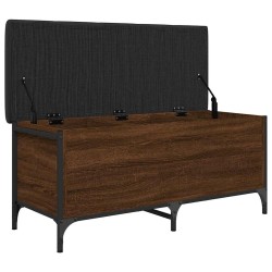 Banc de rangement chêne marron 102x42x45 cm bois d'ingénierie 531892531892