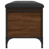 Banc de rangement chêne marron 102x42x45 cm bois d'ingénierie 531892531892