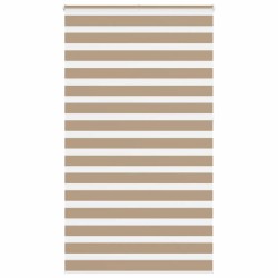 Store zèbre marron sable largeur du tissu 130,9 cm polyester 531897531897