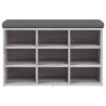 Banc à chaussures sonoma gris 82x32x50 cm bois d'ingénierie 531901531901