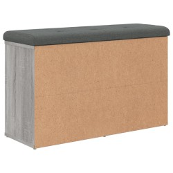 Banc à chaussures sonoma gris 82x32x50 cm bois d'ingénierie 531901531901