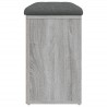 Banc à chaussures sonoma gris 82x32x50 cm bois d'ingénierie 531901531901