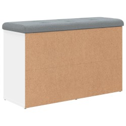 Banc à chaussures Blanc 82x32x50 cm Bois d'ingénierie 531906531906