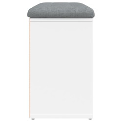 Banc à chaussures Blanc 82x32x50 cm Bois d'ingénierie 531906531906