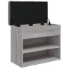 Banc à chaussures sonoma gris 62x32x50 cm bois d'ingénierie 531908531908