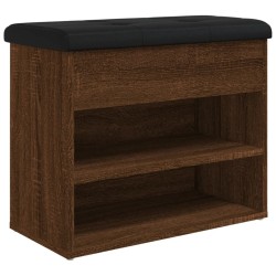 Banc à chaussures chêne marron 62x32x50 cm bois d'ingénierie 531910531910