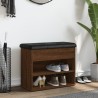 Banc à chaussures chêne marron 62x32x50 cm bois d'ingénierie 531910531910