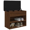 Banc à chaussures chêne marron 62x32x50 cm bois d'ingénierie 531910531910