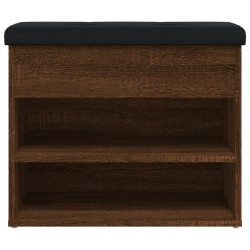 Banc à chaussures chêne marron 62x32x50 cm bois d'ingénierie 531910531910