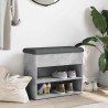 Banc à chaussures gris béton 62x32x50 cm bois d'ingénierie 531914531914