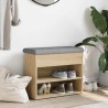 Banc à chaussures chêne sonoma 62x32x50 cm bois d'ingénierie 531915531915