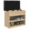 Banc à chaussures chêne sonoma 62x32x50 cm bois d'ingénierie 531915531915