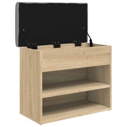 Banc à chaussures chêne sonoma 62x32x50 cm bois d'ingénierie 531915531915
