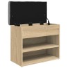 Banc à chaussures chêne sonoma 62x32x50 cm bois d'ingénierie 531915531915